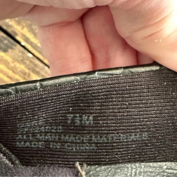 LifeStride Women’s Black Square Toe Faux Leather Loafer Shoe Size 7.5M GUC - Picture 7 of 12